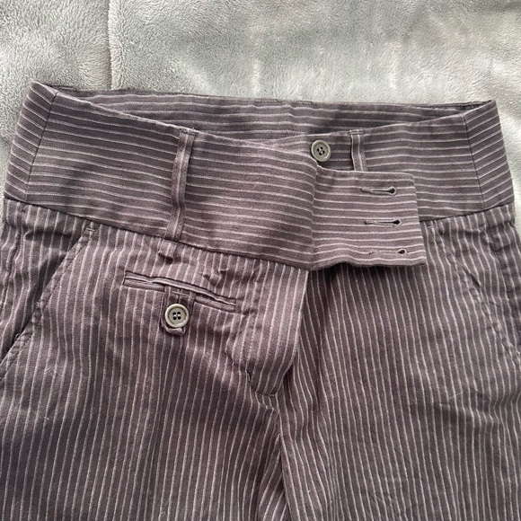 BCBG STRIPPED BELL BOTTOM PANTS - Picture 2 of 8